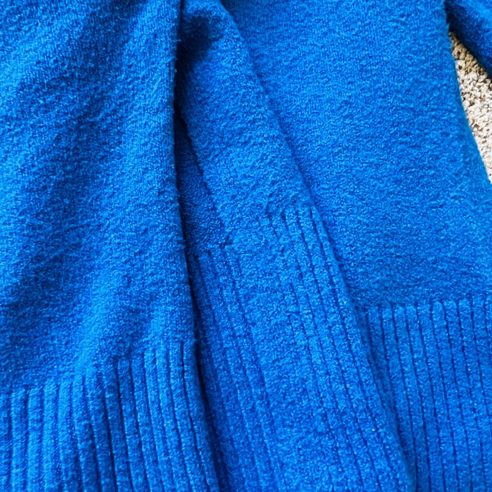 💕 Anthropologie 💕 Sleeping on Snow Alcott Kimono Sweater Cerulean Blue Size S - Picture 8 of 8